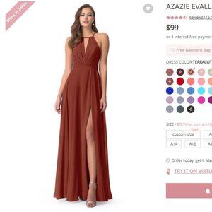 AZAZIE EVALLEEN BRIDESMAID DRESS | SIZE A4